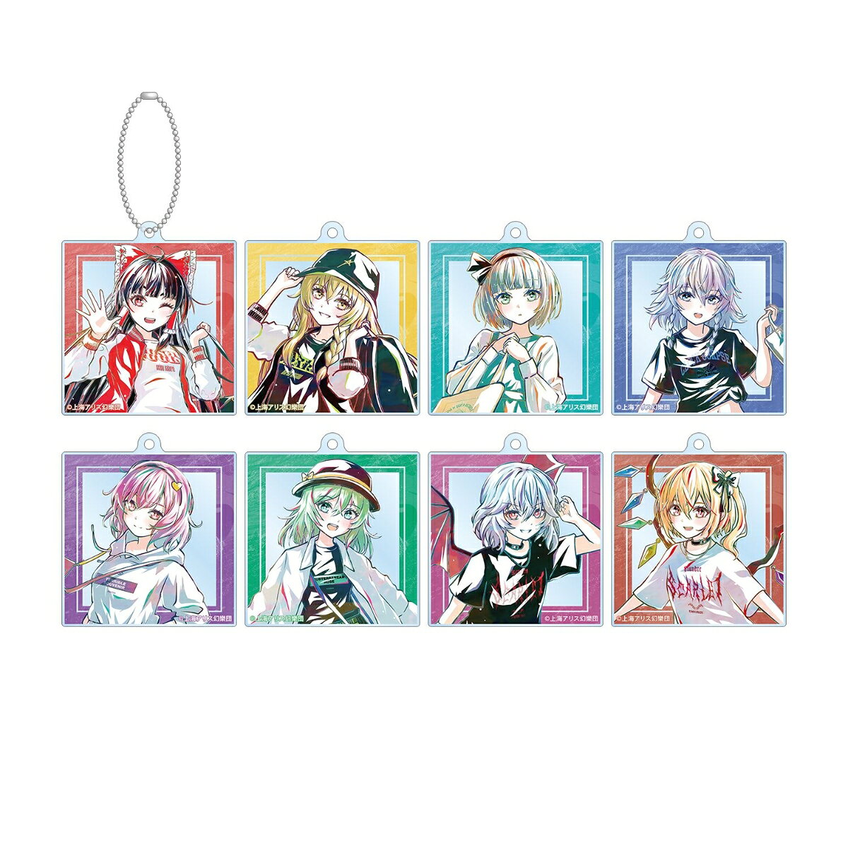 東方Project松本能人イラスト 現代風ファッションver. トレーディング Ani-Art アクリルキーホルダー(BOX＝8個)