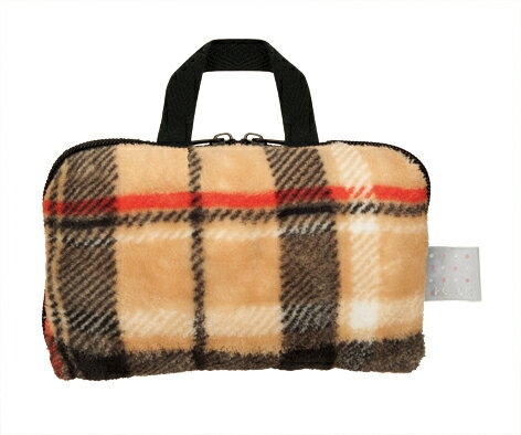 タータンベージュAD／どっとポーチ　ブランケット