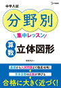 中学入試 分野別集中レッスン 算数 立体図形 （中学入試分野別集中レッスン） 粟根 秀史