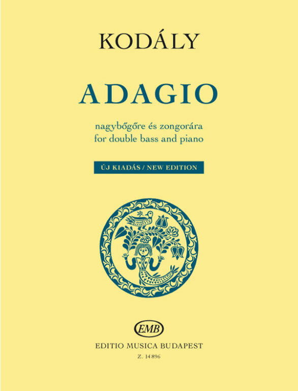 【輸入楽譜】コダーイ, Zoltan: アダージョ: コントラバスとピアノのための: Pedagogical Performance Pieces