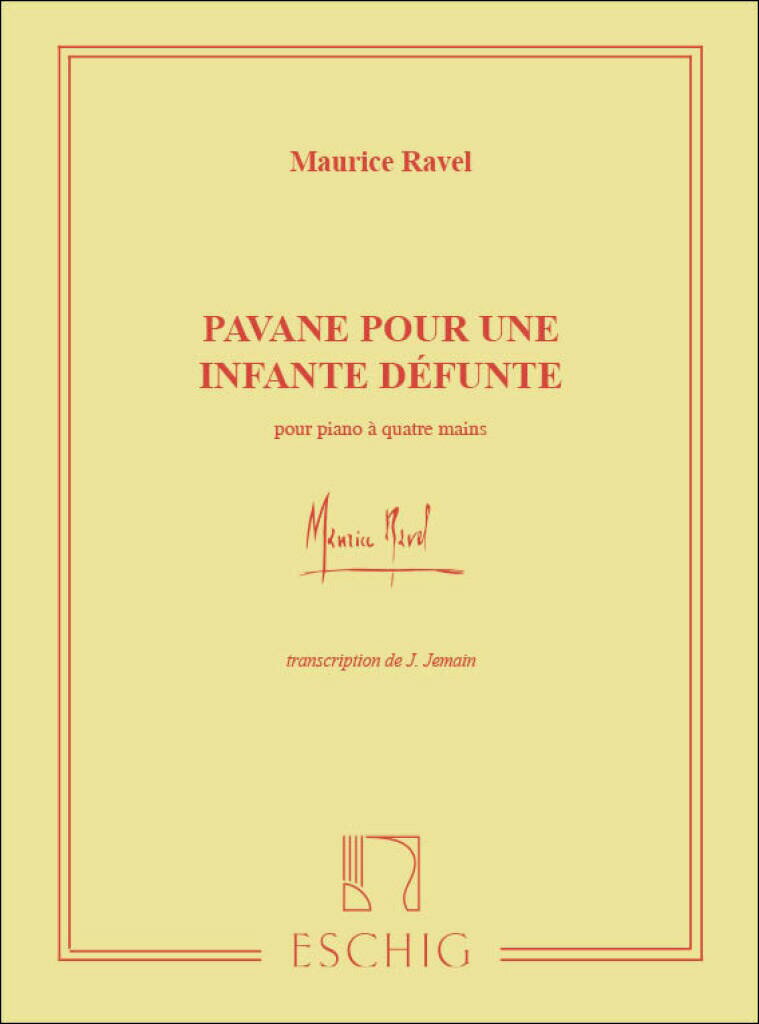【輸入楽譜】ラヴェル, Maurice: 亡き王女のためのパヴァーヌ