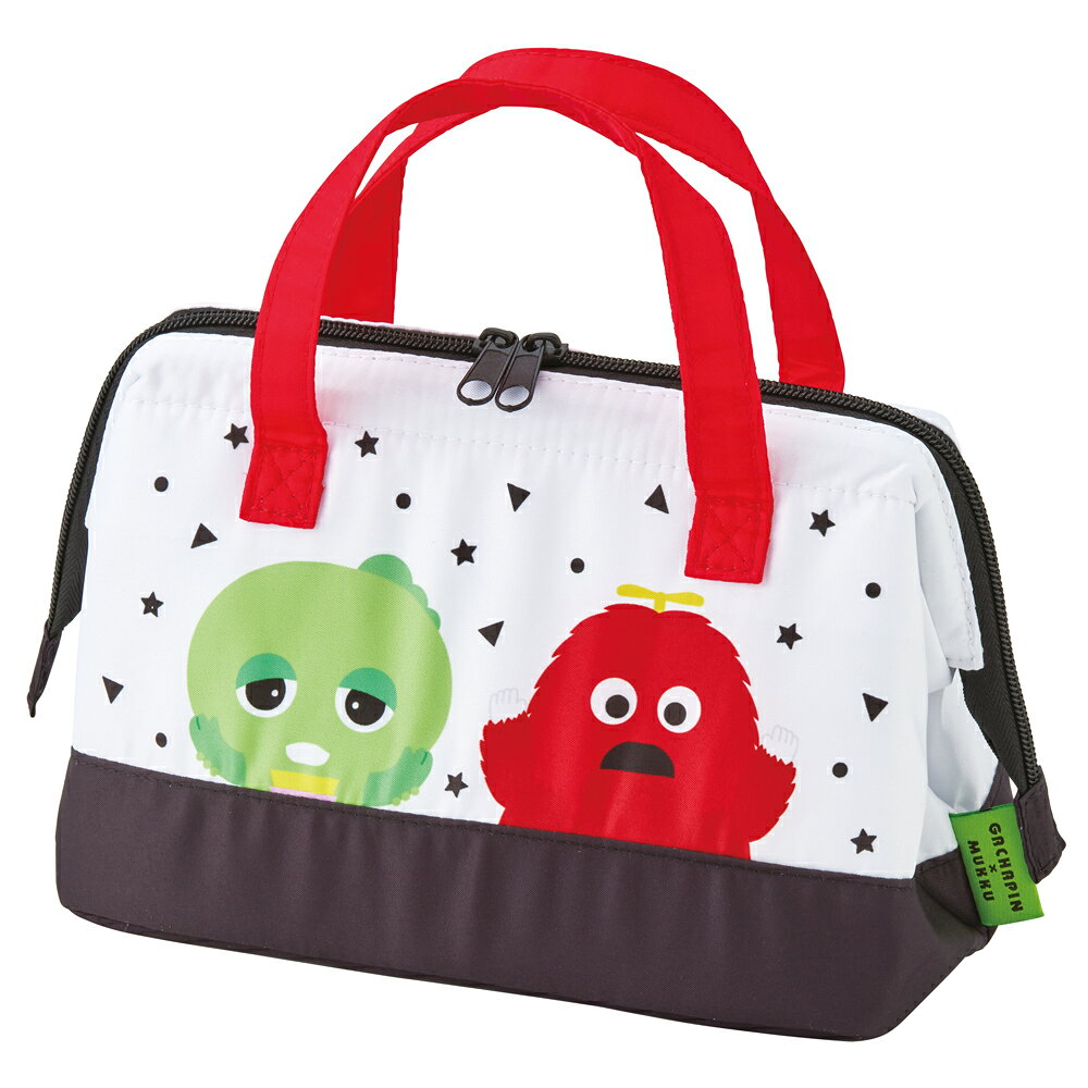 ガチャピンムック　ランチバッグ がま口型 キャラクター お弁当保冷バッグ
