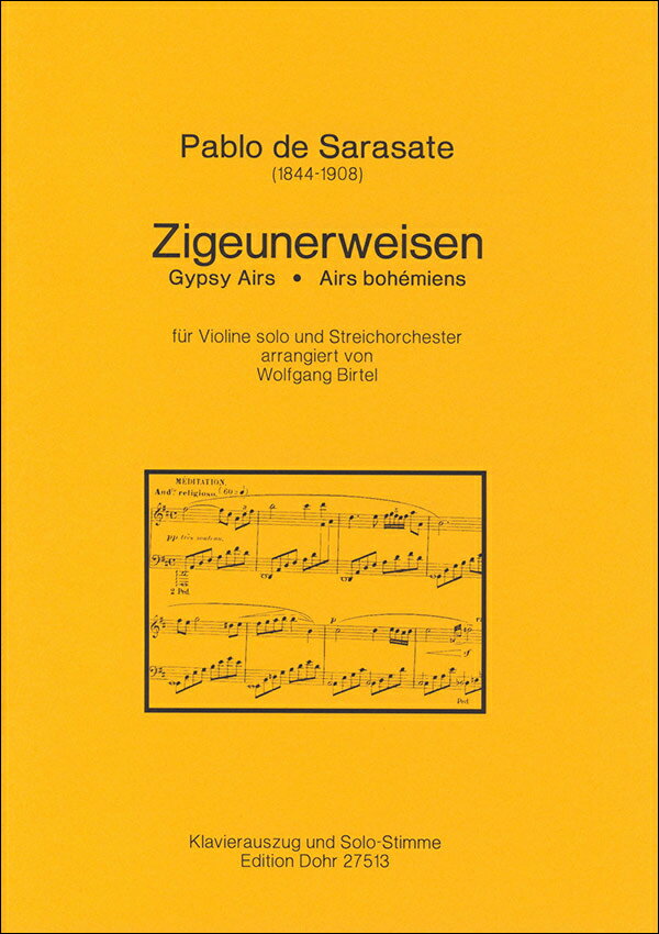 【輸入楽譜】サラサーテ, Pablo de: ツィゴイネルワイゼン Op.20/バイオリンとピアノ伴奏用/Birtel編