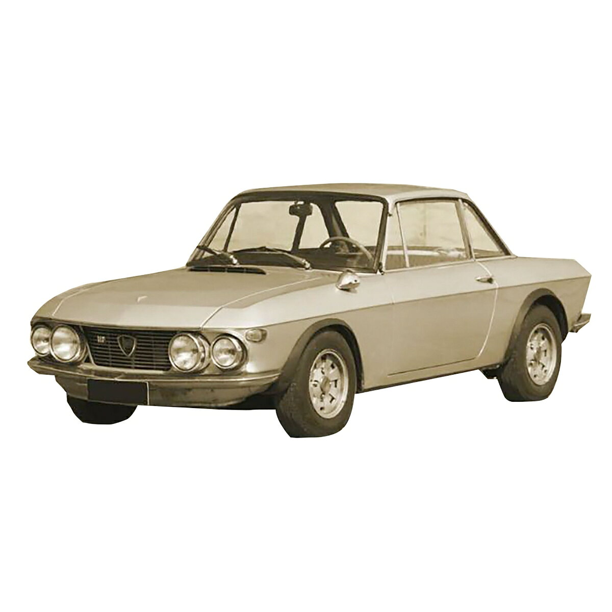 ●1969年に登場したランチアの高性能クーペを作る
実車について
1970年代から80年代にかけて世界ラリー選手権を席巻、数々の傑作車とそれらによる勝利を獲得してラリーフィールドにおける名声を確固たるものにしてきたのがイタリアのランチアです。
中でもその基礎を築いたのがランチア・フルビアでした。
1965年のジュネーブショーで発表されたフルビアクーペをベースにしたラリー仕様は1965年のツール・ド・コルスにデビュー。
1969年にはよりパワフルな1.6HF ファナローネが登場。
この車両をベースとしたラリー仕様は1972年にのラリーモンテカルロでサンドロ・ムナーリがドライブして見事初優勝。
そこからランチアのラリー史上に輝く歴史が始まったのです。

モデルについて
ランチアの歴史に残る傑作ラリーカーのベースとなった高性能クーペ、ランチア フルビア クーペ1.6HFファナローネを再現した1/24スケールのプラスチックモデル組み立てキットです。
専用パーツも加えて愛称のファナローネのもとになったフロントグリルに収まる大型のヘッドライトが取り付けられた姿など、その特徴をしっかりと表現。
パーツ点数は120点以上で仕上がり全長は166mm。
エンジンも再現されたフルディテールキットです。
もちろん外観だけでなく室内のディテールやサスペンションなどの足回りなども詳細に再現。
ランチアの歴史に欠かせない1台はカーモデルファンのラインアップに見逃せません。

【追加情報】
●デカールにはイタリア、ドイツ、フランスなどのライセンスプレートを収録
●タイヤはリアルなラバー製
●1/24スケールでランチア フルビアクーペ1.6HFファナローネを再現
●パーツ点数120点以上、仕上がり全長は164mm
●フロントグリルなどのエッチングパーツも付属
●室内もリアルに再現
●市販車仕様の前後バンパーやエンジンの一部パーツ、シートやダッシュボードなど新金型で追加
●組み立て安心な日本語対訳補足説明書付属
●パッケージサイズ：345×242×60 mm

・ホビー系商品についての諸注意
メーカー都合により発売の大幅な延期が発生する可能性がございます。
予約商品についてはメーカーから順次入荷次第の発送となります。メーカー公表の発売日とは異なる場合がございますのでご了承ください。【対象年齢】：【商品サイズ (cm)】(幅）：16.4