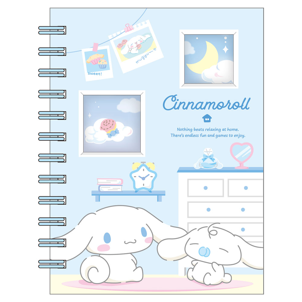 サンリオキャラクターズフォトポケット付きシール帳　シナモロール...