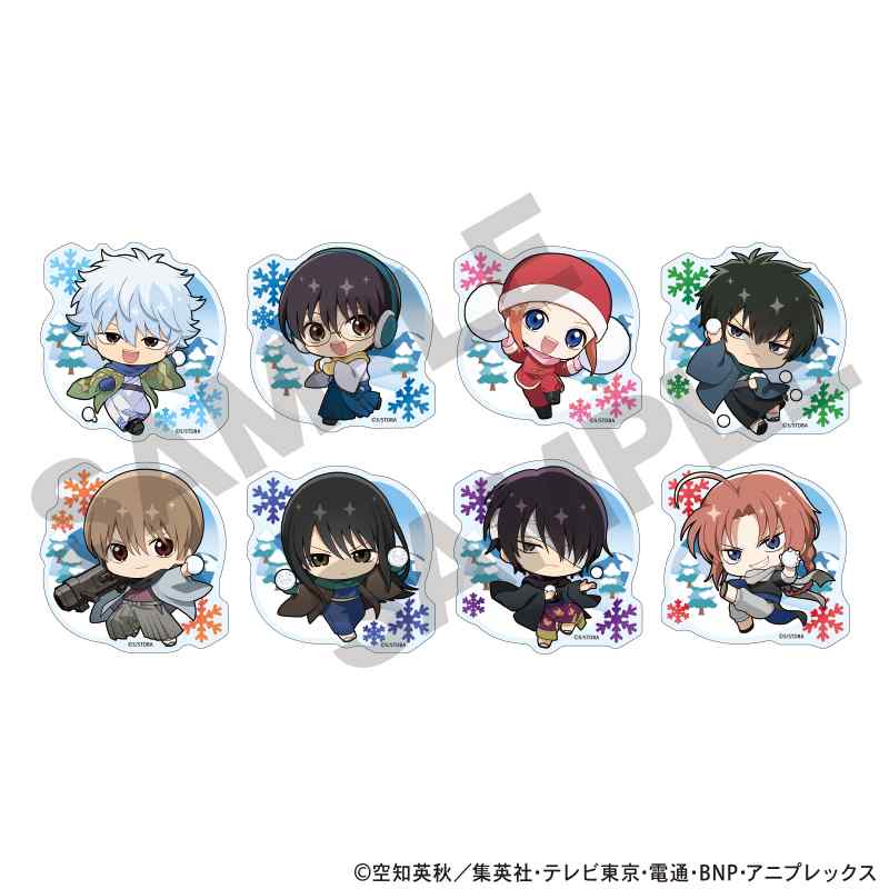 銀魂 トレーディングアクリルクリップ ミニキャラ雪合戦1BOX