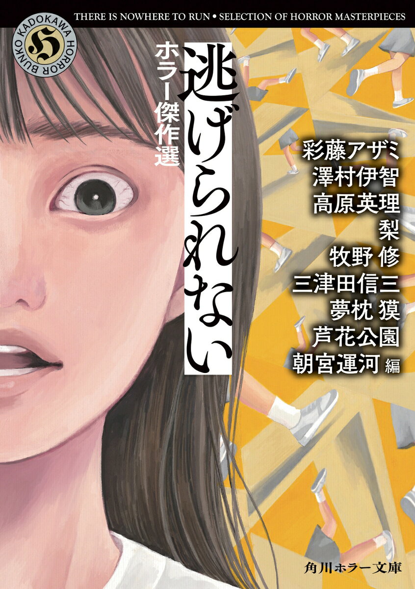 得体の知れない何かに追われ、逃げ場を失う恐怖を集めたホラー傑作選。
早朝のジョギングコースで異形が追走する夢枕獏「鬼走り」。雨の山村で不気味な影が忍び寄る彩藤アザミ「長い雨宿り」。人形を使った遊びが徐々に不穏さを増す三津田信三「ドールハウスの怪」。霊能者とそのマネージャーが怪異に襲われる澤村伊智「えれんとわたしの最後の事件」など。8つの“終わらない絶望”があなたを捕らえて離さない。

“こわい”がずーーーーと追ってくる。
夢枕獏「鬼走り」
彩藤アザミ「長い雨宿り」
芦花公園「カイアファの行かない地獄」
高原英理「呪い田」
梨「ROOFy」
三津田信三「ドールハウスの怪」
澤村伊智「えれんとわたしの最後の事件」
牧野修「おもひで女」
朝宮運河　解説・編者