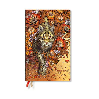 2027 Lynx Rising Maxi Vertical Hardcover 18-Month Weekly Planner, 208pg, 80gsm by Paperblanks (Erica 2027 LYNX RISING MAXI VERTICAL （Erica Williams Art） [ Paperblanks ]