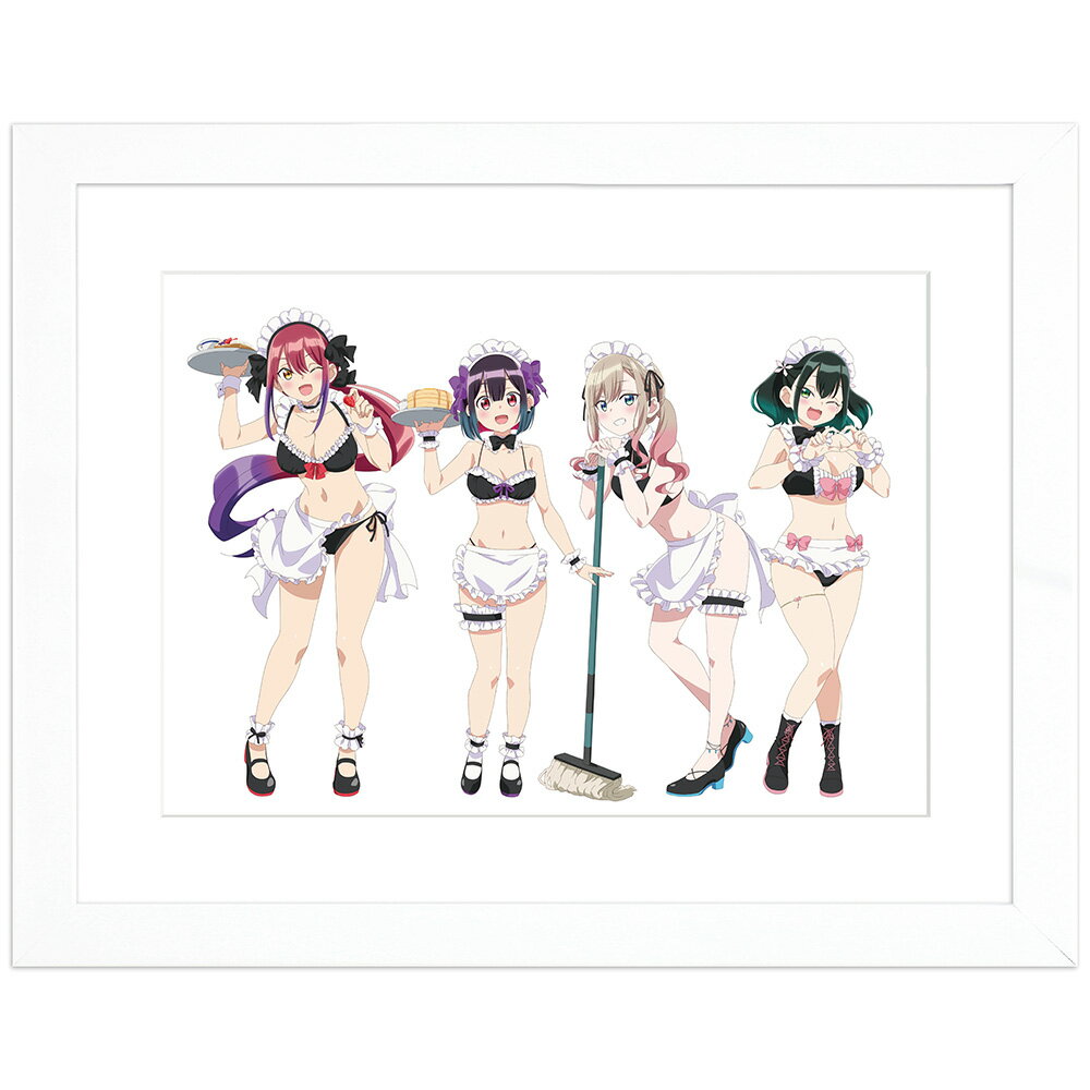 ばっどがーる 描き下ろしキャラファイングラフ（メイド水着） A4