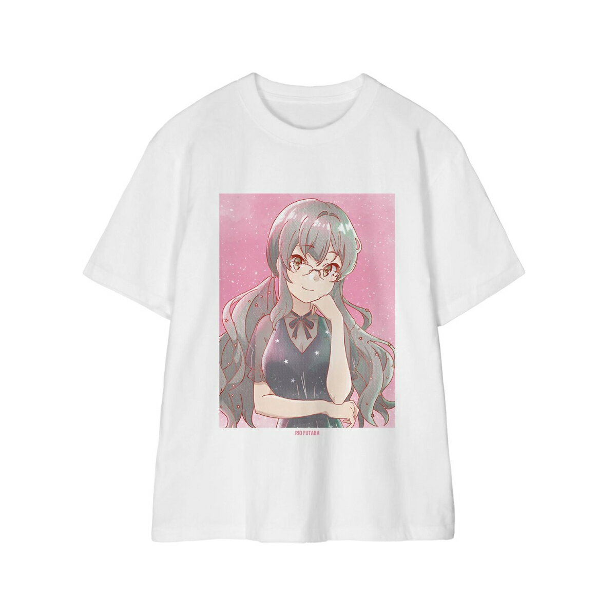 「青春ブタ野郎」シリーズ描き下ろし 双葉理央 星空ドレスver. Ani-Art aqua label Teeユニセックス(サイズ/XL)