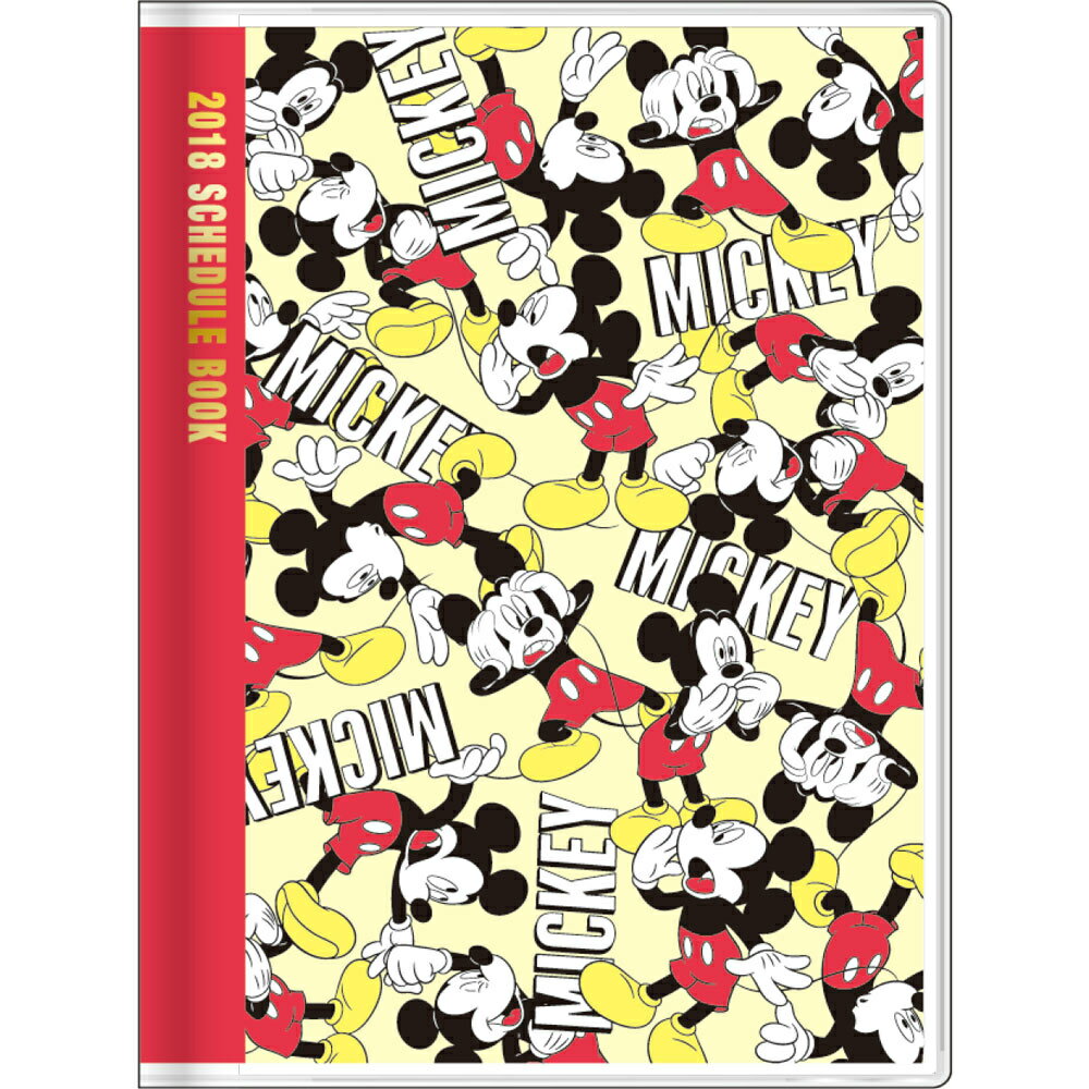 手帳週間A6 ディズニーキャラクター ミッキー S2940850 （2018年版ダイアリー）