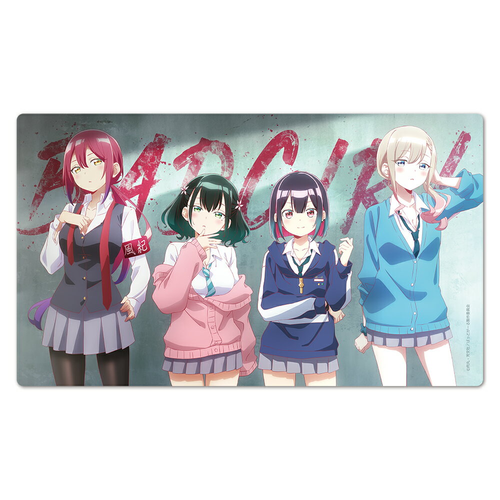 ばっどがーる キャラクターラバーマット 優&亜鳥&涼&るら ティザービジュアルver．