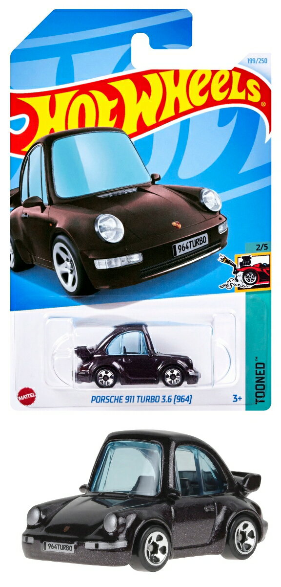 ホットウィール(Hot Wheels) ベーシックカー ポルシェ 911 ターボ 3.6 (964) 乗り物おもちゃ ミニカー 3歳から パープル HXR15