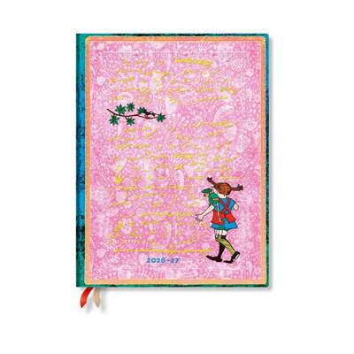 2027 Astrid Lindgren, Pippi Longstocking Ultra Vertical Hardcover 18-Month Weekly Planner, 208pg, 80 2027 ASTRID LINDGREN PIPPI LON （Embellished Manuscripts Collection） 