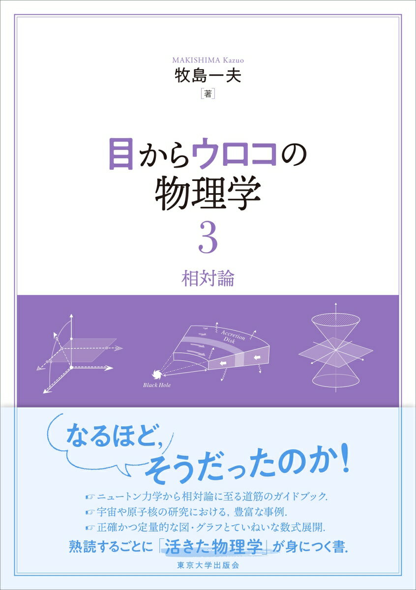 なるほど、そうだったのか！ニュートン力学から相対論に至る道筋のガイドブック。宇宙や原子核の研究における、豊富な事例。正確かつ定量的な図・グラフとていねいな数式展開。熟読するごとに「活きた物理学」が身につく書。