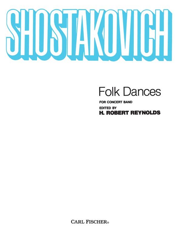 【輸入楽譜】ショスタコーヴィチ, Dmitry Dmitrievich: 民族舞曲/レイノルズ編曲: スコアとパート譜セット