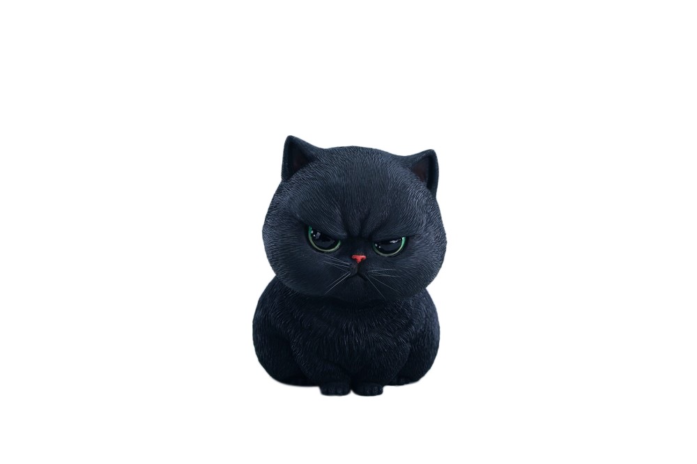 JXKスタジオ むすっと猫 ブラック 【JXK363B】 (フィギュア)