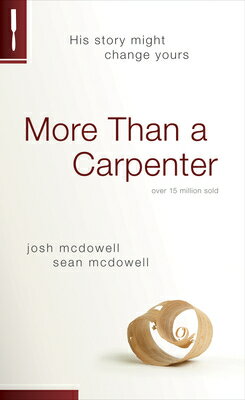 The story that could change your life. Skeptic Josh McDowell thought Christians were out of their minds. He ridiculed and insulted them, then decided to combat them with his own thorough research to disprove the claims of Jesus Christ. To his surprise, he discovered that the evidence suggested exactly the opposite-that Jesus, instead of being simply a first-century Hebrew carpenter, truly was the God he claimed to be. Since its original publication, More Than a Carpenter has sold over 20 million copies and changed countless lives. Now, in this revised and updated edition, Josh is joined by his son, Sean, as they tackle the questions that today's generation continues to ask: "Can I be spiritual without believing in God?" "How can I make sure that my life counts for something?" "Is it really possible to know anything for sure about God or Jesus?" Read the story. Weigh the facts. Experience his love. And then watch what happens.