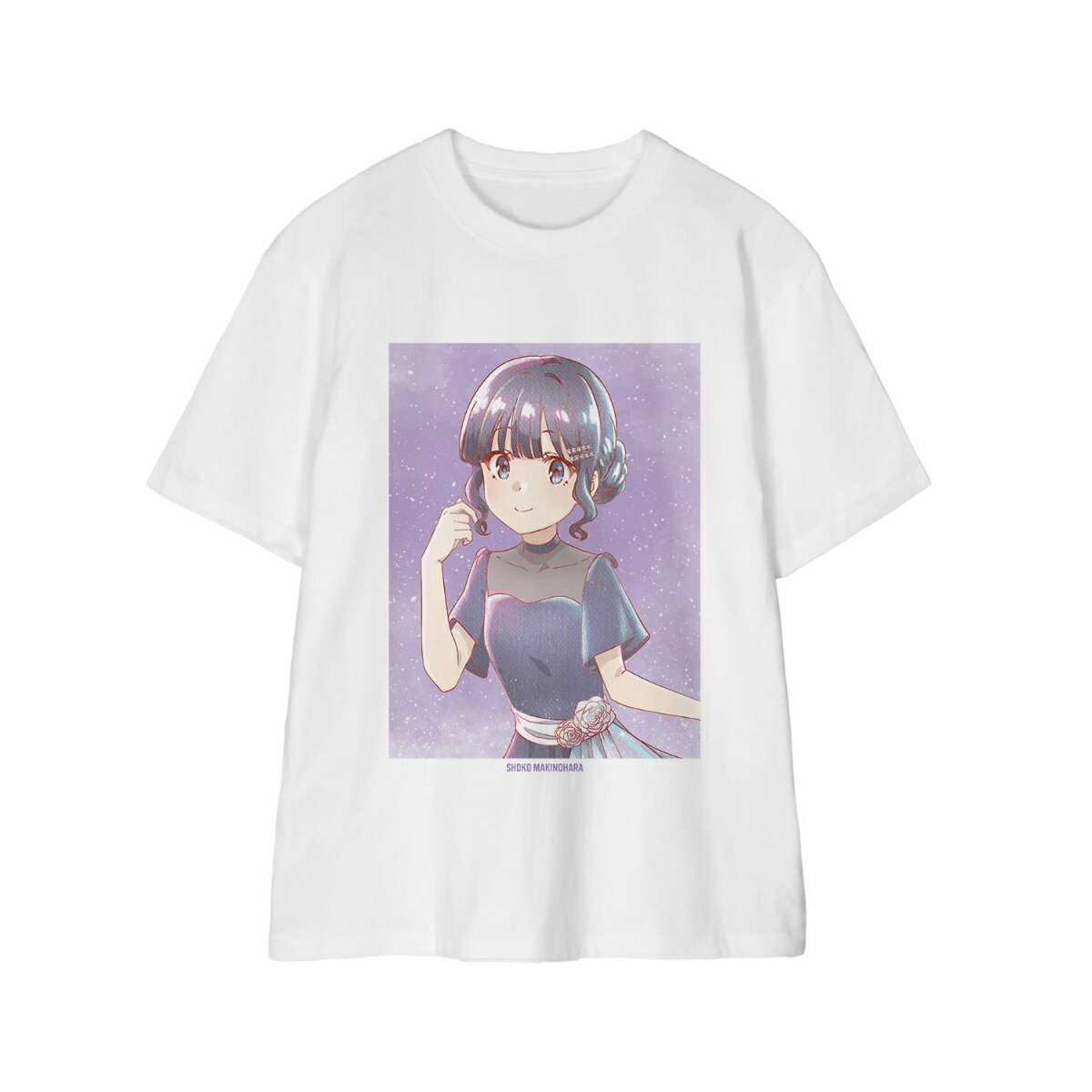 「青春ブタ野郎」シリーズ描き下ろし 牧之原翔子 星空ドレスver. Ani-Art aqua label Teeユニセックス(サイズ/XL)