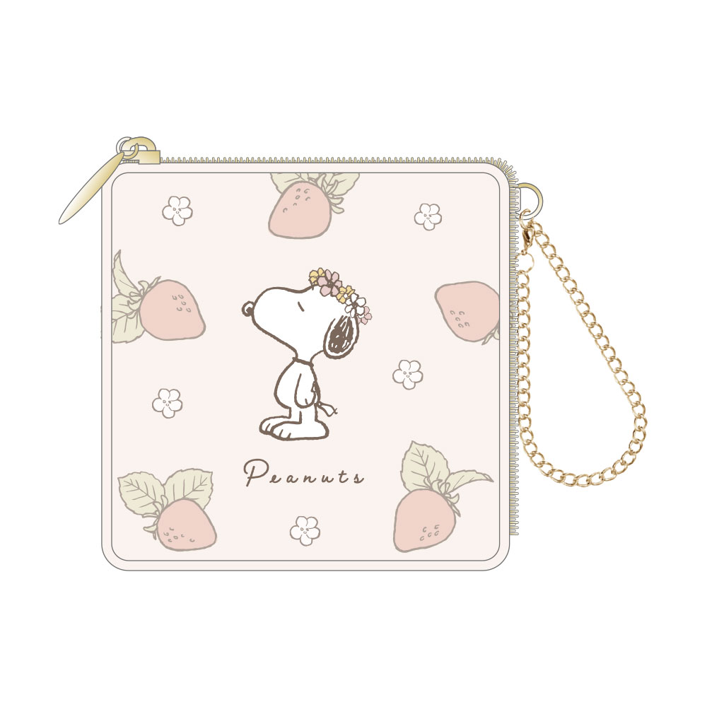スヌーピースクエアポーチスヌーピー