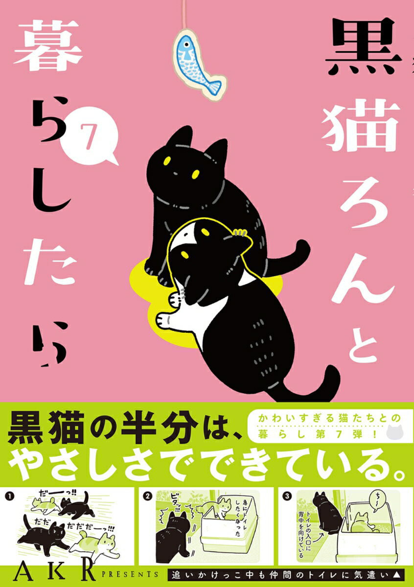 黒猫ろん＆まめ、みた、しんばの日常を描いた絵日記シリーズ第7弾。
ろん、まめ、みた、しんば4匹が仲良くなってきたころAKRの弟が子猫を保護してきた。
子猫のため離乳食作りと里親探しに奮闘する姉弟。果たしておうちは見つかるのか…？
一方、しんばは弟の家の子になるため先住猫むーちゃんとの面会を決行。面会がうまくいけば弟の家の子になれるが、どうなるのか…！
SNSで大人気の「ろんの絵日記」に加え、描き下ろしや写真コラムなども充実！

もくじ
まえがき
第1章　猫の半分は愛情でできてるに違いない
描き下ろし
あったかかったのに
むーちゃんの後ろ足
ろんの前足
お薬飲めるかな

第2章　家猫一年半にして、人間のことを信用してくれた
描き下ろし
おしりポンポンのためなら

第3章　猫たち、最年少の女の子の後ろに隠れて難を逃れようとする

第4章　猫、それぞれ返事の仕方も遊び方も違う
描き下ろし
盗み食いチャンス
しんばのドキドキイタズラチャレンジ
しんばの健康診断
お出迎えは猫それぞれ

子猫といっしょ
もくじ
まえがき
第1章　猫の半分は愛情でできてるに違いない
描き下ろし
あったかかったのに
むーちゃんの後ろ足
ろんの前足
お薬飲めるかな

第2章　家猫一年半にして、人間のことを信用してくれた
描き下ろし
おしりポンポンのためなら

第3章　猫たち、最年少の女の子の後ろに隠れて難を逃れようとする

第4章　猫、それぞれ返事の仕方も遊び方も違う
描き下ろし
盗み食いチャンス
しんばのドキドキイタズラチャレンジ
しんばの健康診断
お出迎えは猫それぞれ

子猫といっしょ