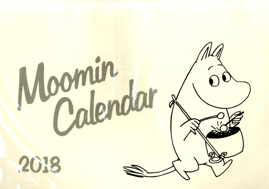 ムーミン壁掛けカレンダーモノトーン