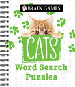 Brain Games - Cats Word Search Puzzles BRAIN GAMES - CATS WORD SEARCH iBrain Gamesj [ Publications International Ltd ]