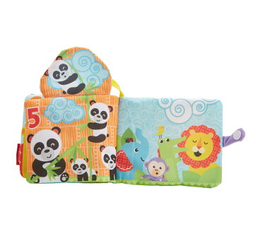 フィッシャープライス シグニチャーシリーズ おでかけ布えほん 赤ちゃん 幼児 布のおもちゃ 指遊び 歯がため ベビーカー用おもちゃ FGJ40