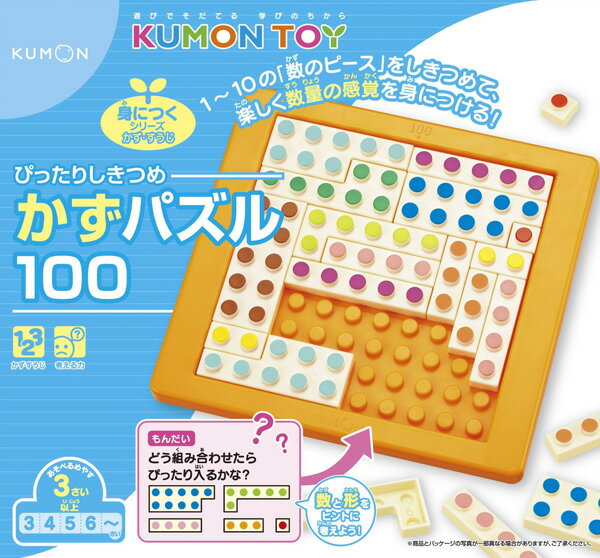 くもん ぴったりしきつめ かずパズル100