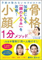 年齢とともにフェイスラインが崩れ、たるんでしまうのは自然な現象。でも、あきらめる必要はありません。顔の土台となる骨格を「１日１分」で整えて、キュッと引き締まった小顔をめざしてみませんか？