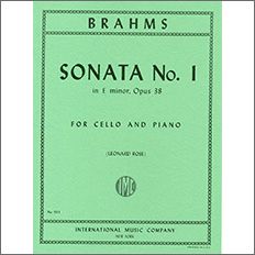 【輸入楽譜】ブラームス, Johannes: チェロ・ソナタ 第1番 ホ短調 Op.38/Rose編