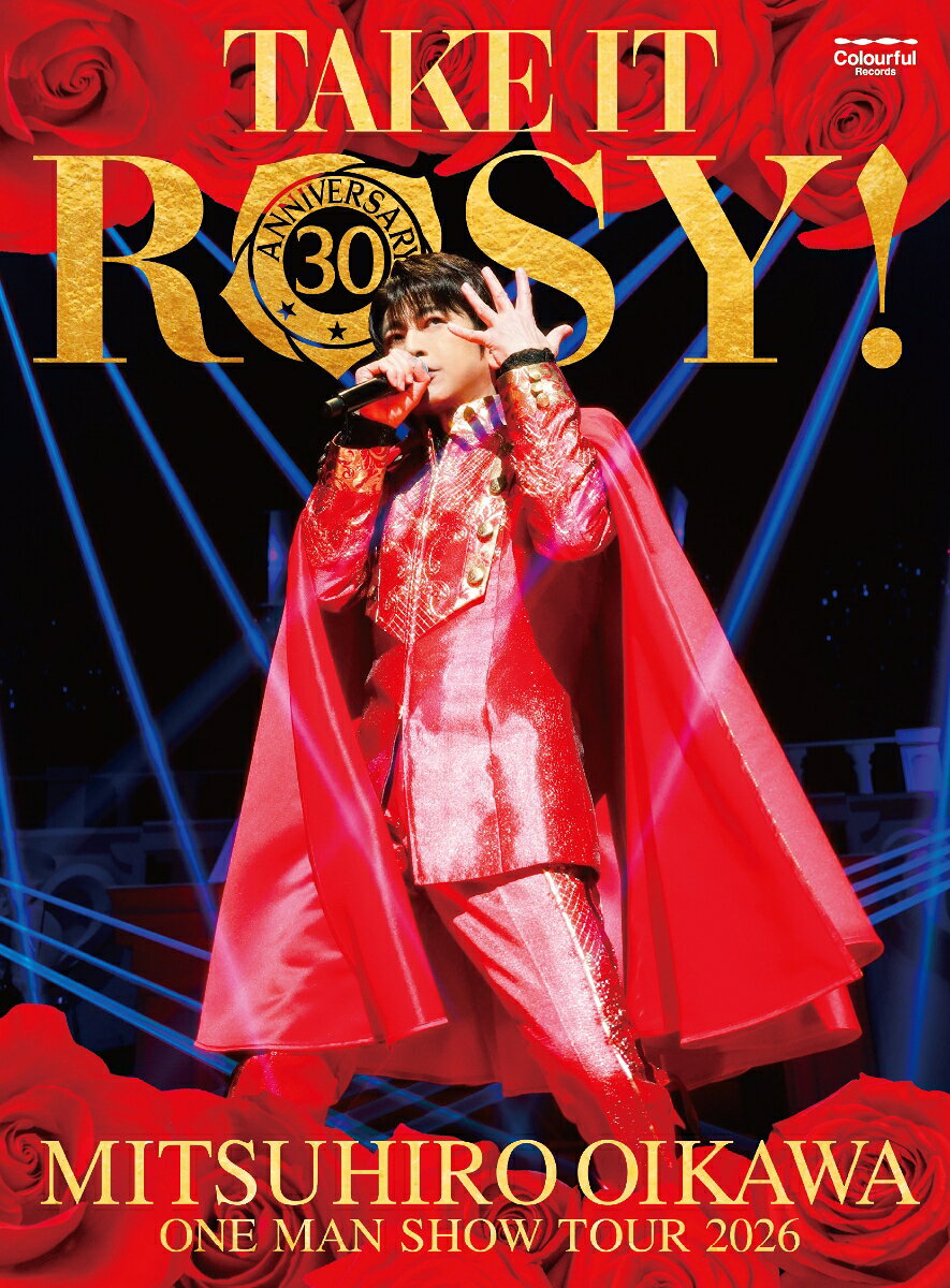 ■今年5月にデビュー30周年を迎えた及川光博。4月〜6月にかけて全国10ヶ所11公演で開催された『及川光博 30周年☆ワンマンショーツアー2026 TAKE IT ROSY！』を収録した最新ライブ映像作品！5/30(土)東京ガーデンシアター公演の模様を収録。

■Blu-ray・DVDともに24P豪華PhotoBookが付属。さらに三方背スリーブケース&デジパックの生産限定プレミアムBOX仕様！
また副音声として及川光博本人によるオーディオコメンタリーを収録。