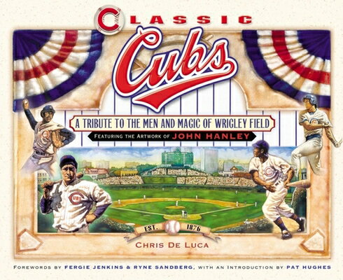 In 'Classic Cubs: A Tribute to the Men and Magic of Wrigley Field, ' artist John Hanley celebrates the glorious history and milestones of the team and highlights a galaxy of hall of fame ballplayers with more than 125 original oil paintings and drawing created exclusively for this book. 'Classic Cubs' evokes the powerful sense of mood that only fine art can create. Hanley's paintings record the legacy and beauty of the game and the valor of those who played it, illustrating the ivy-covered walls, announcers, owners, and the famous curse. All are beautifully depicted through the art, and the text contains many interesting stories and little-known facts.