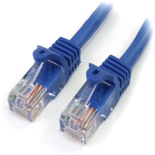 カテゴリ5e LANケーブル（Cat5e） RJ45コネクタ（ツメ折れ防止カバー付き） 5m ブルー