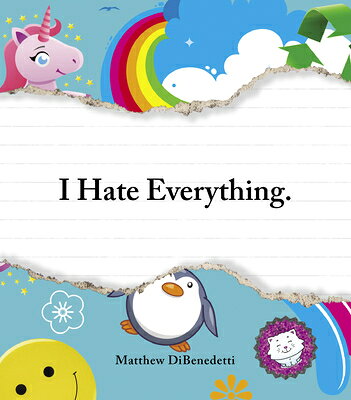 I hate that I'm going bald. 
I hate that I still make fun of bald people.
I hate karma.
Amateur haters, step aside. Time to learn what it "really" means to be miserable. Because this guy hates "every"thing. From hating the little irks that happen now and then (like the water that squirts out of the mustard bottle) to hating the unfortunate realities of today's world (like that superheroes don't exist . . . but villains do), Matthew DiBenedetti tells readers how he "really" feels. With such a variety of miserable musings, you'll find something to laugh at--and someone to loathe with--in this book.