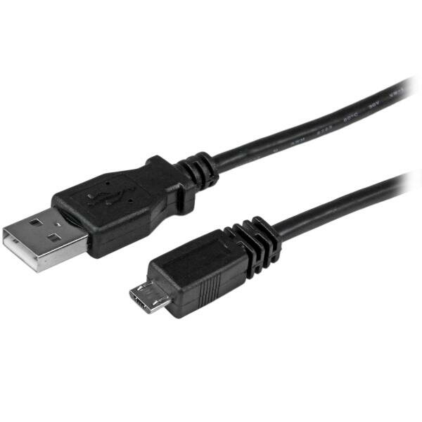 2m micro USB2.0変換ケーブルアダプタ USB A オスーUSB micro-B オス