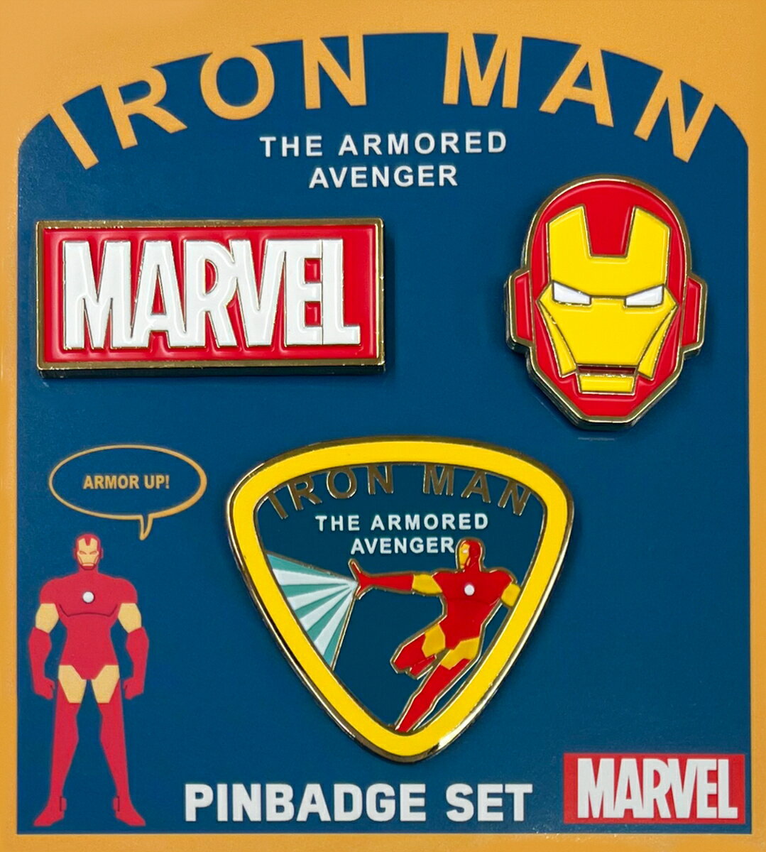 MARVEL POP ICON　ピンバッジセット（アイアンマン）