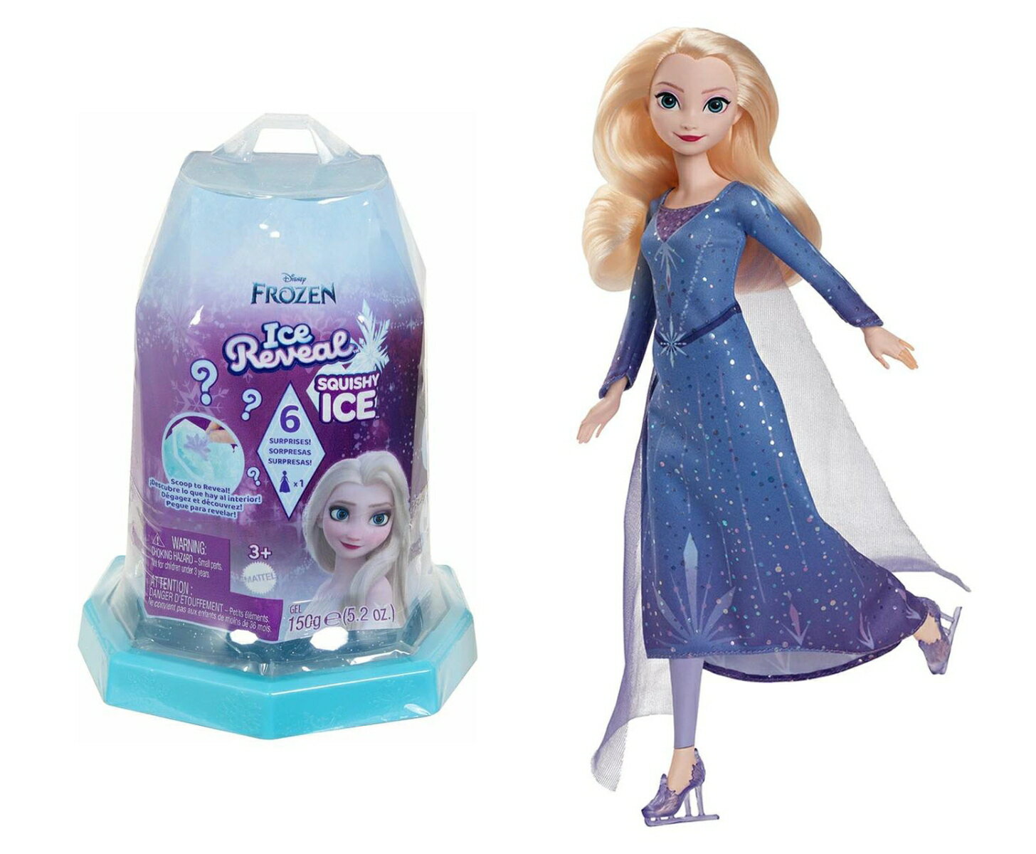 【セット商品】ディズニー（Disney） アナと雪の女王（Frozen）　アイスリビール！こおりのまほう + エルサ（アイススケート） きせかえ人形・ハウス ままごと・ごっこ遊び ミニフィギュア