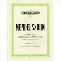 【輸入楽譜】メンデルスゾーン, Felix: チェロのためのオリジナル作品集
