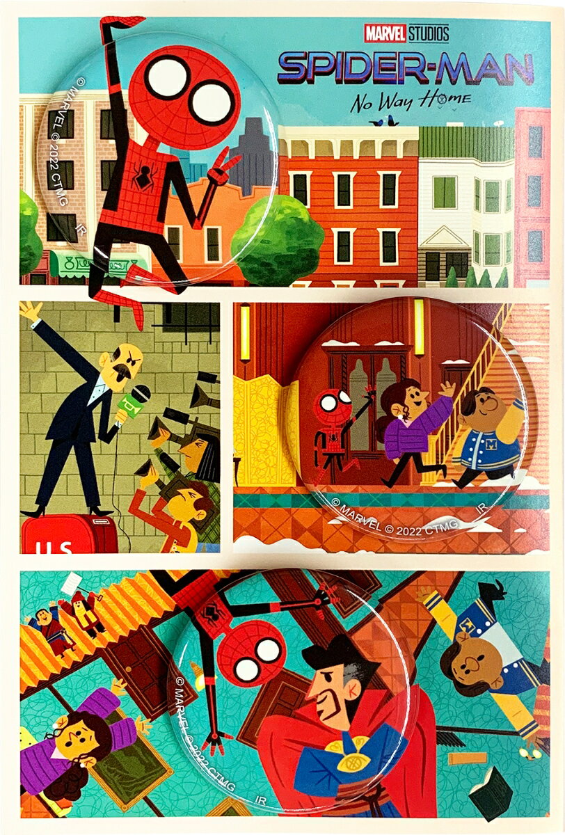 スパイダーマン3　缶バッジセット（イラスト）