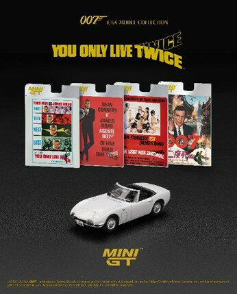 MINI-GT 1/64 Toyota 2000GT ロードスター 「007は二度死ぬ」(1967)日本限定パッケージ 【MGT00915-007J】 (ミニカー)