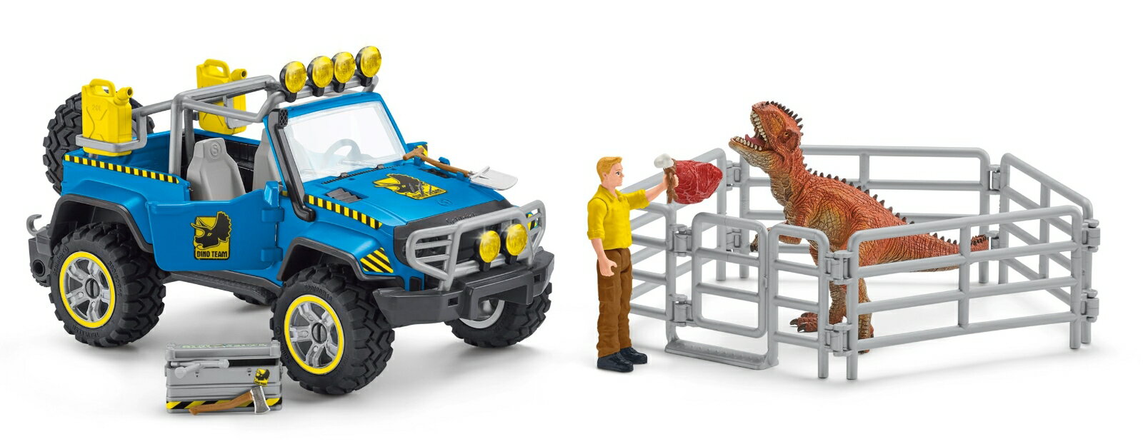 【シュライヒ】4WDオフロードとダイノベース Dinosaurs/ダイナソー 41464N
