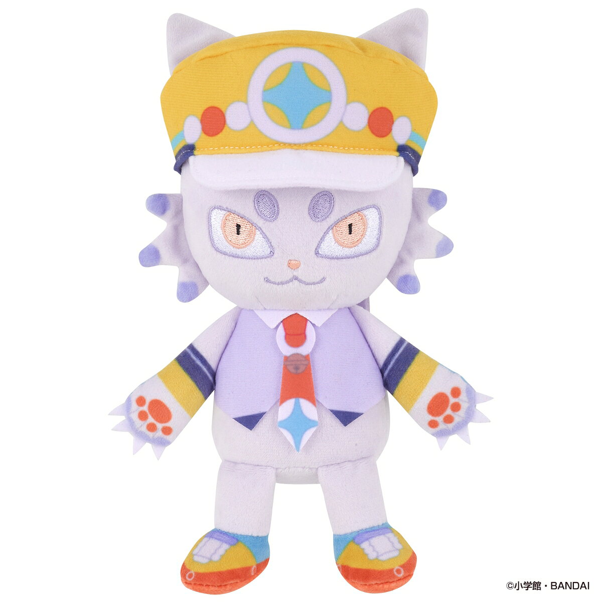 『逆転バリバリバース』に登場するライバルの相棒「ニャルバン」のぬいぐるみです。お座りポーズを取ることができます。［セット内容］・本体…1（本商品のセット内容以外は付属しません。）※全長：約20cm【対象年齢】：6才〜