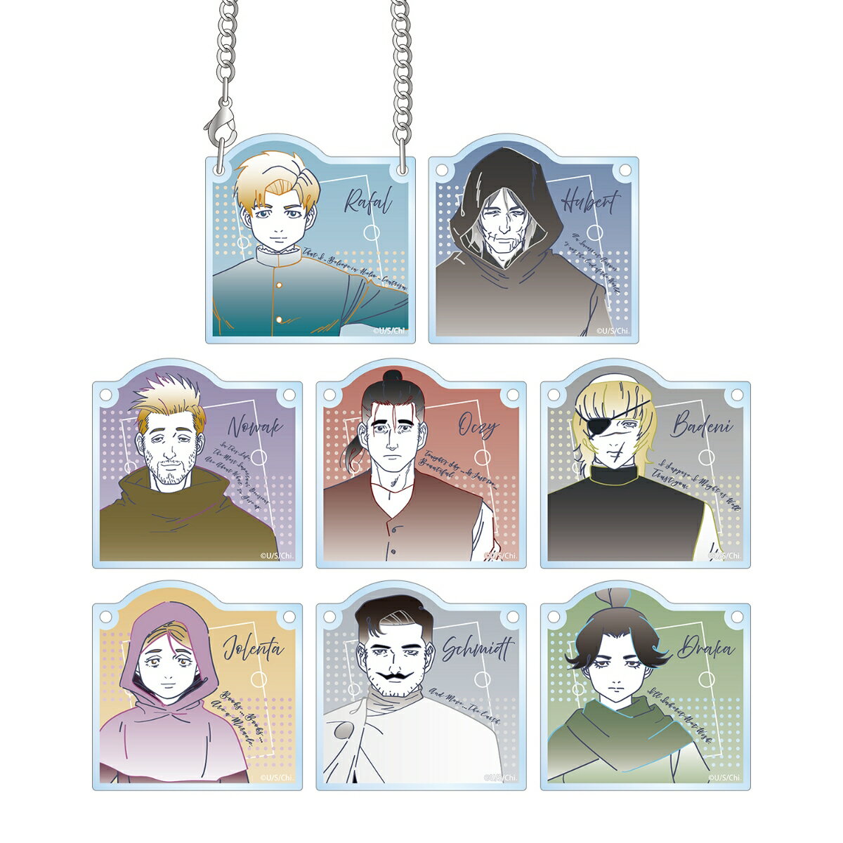 チ。 -地球の運動についてートレーディング lette-graph アクリルドアプレート風チャーム(BOX＝8個)