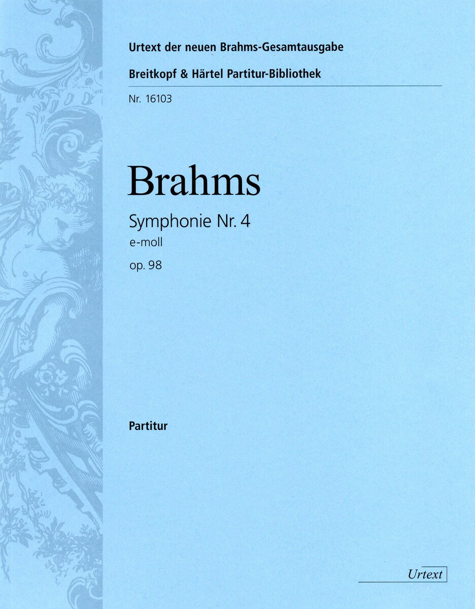 ブラームス, Johannes: 交響曲 第4番 ホ短調 Op.98/新ブラームス全集版/パスカル編: 指揮者用大型スコア 