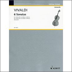 【輸入楽譜】ヴィヴァルディ, Antonio: 6つのチェロ・ソナタ F.XIV, N.1-6
