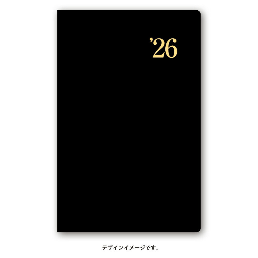 能率 2026年4月始まり 手帳 NOLTY(ノルティ) 能率手帳ライツマンスリー小型版（黒）9007
