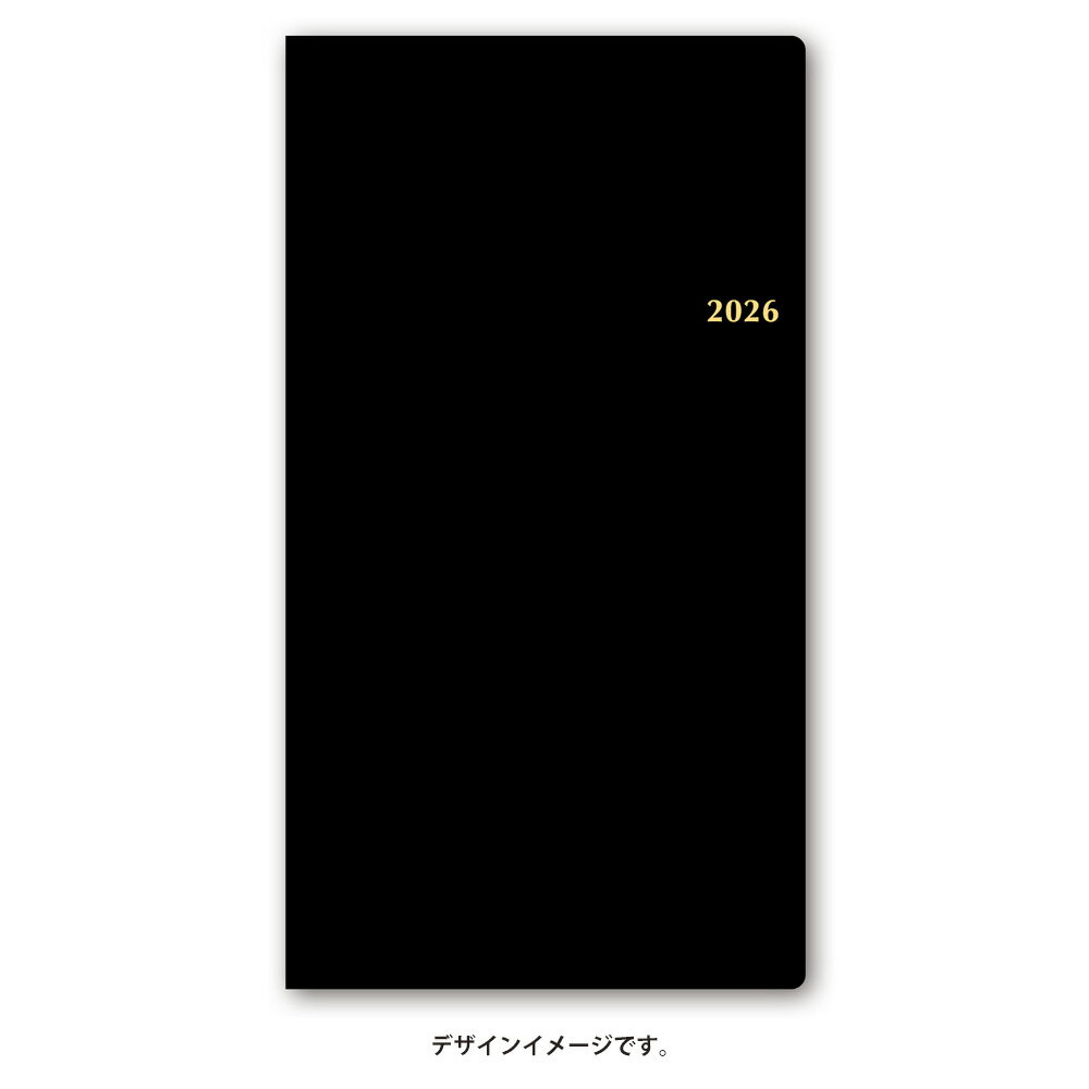 能率 2026年4月始まり ウィークリー手帳 NOLTY(ノルティ) エクセル8（黒）9033