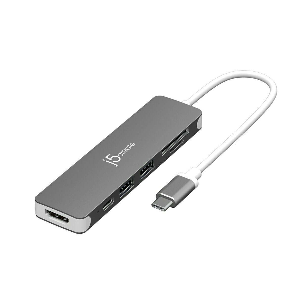 USB-C スリム 6in1 マルチアダプター