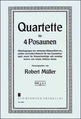 【輸入楽譜】ミュラー, Robert: 四重奏選集 第1巻